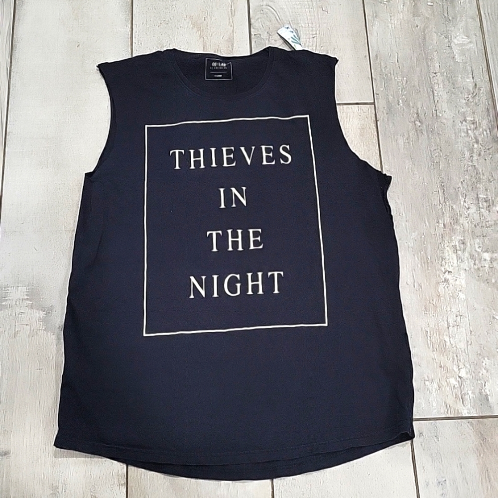 Co: Lab  black sleeveless  t shirt size XL